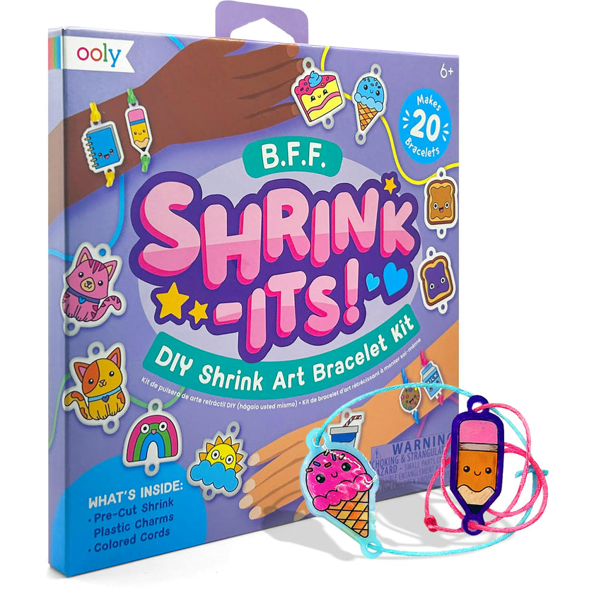 Shrink-its! DIY Shrink Art Bracelet Kit - BFF - 20 Bracelets