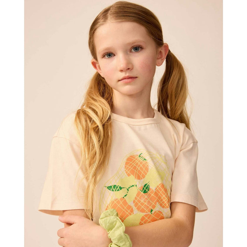 Organic Weekend Tee in Peach Mixed Fruit