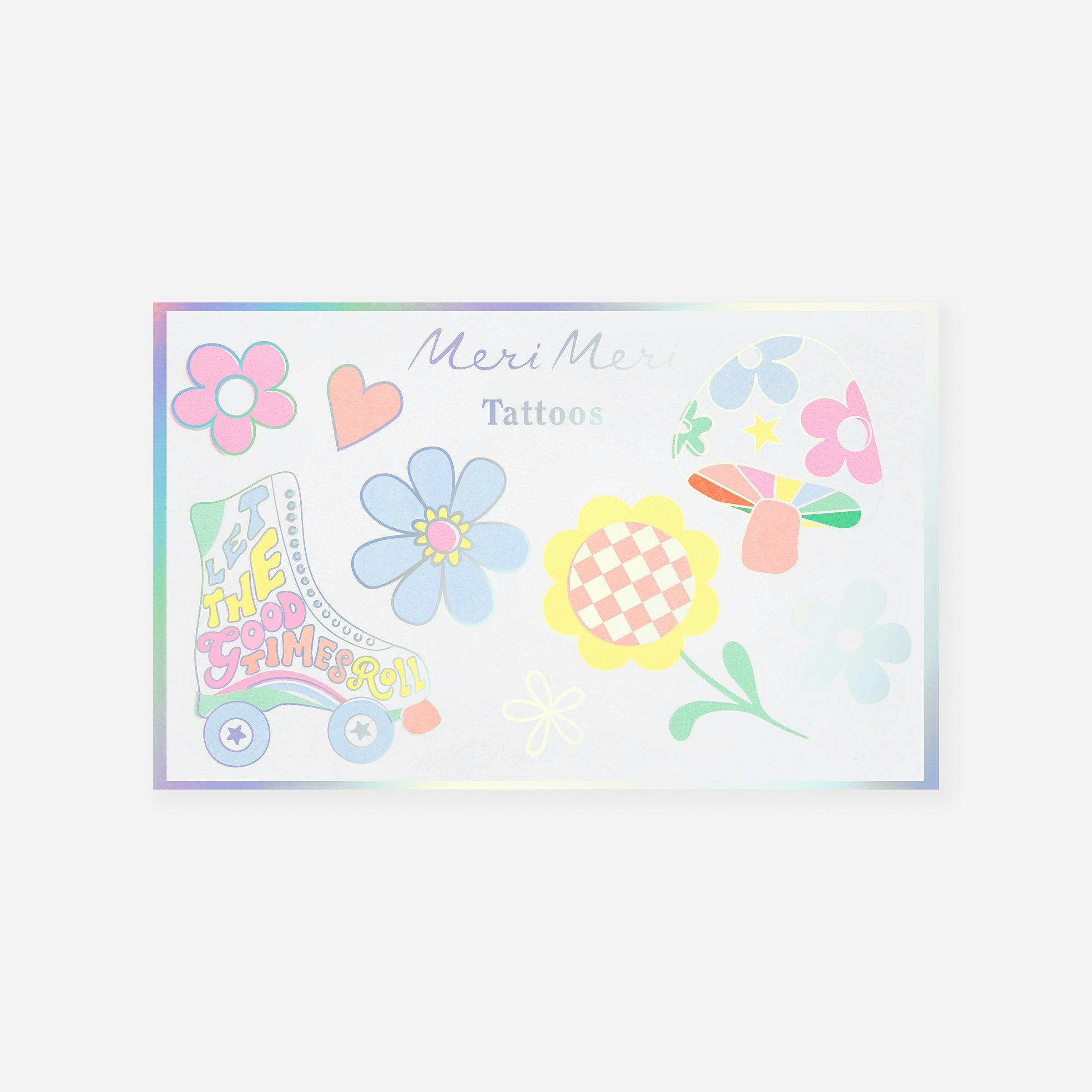 Groovy Temporary Tattoos