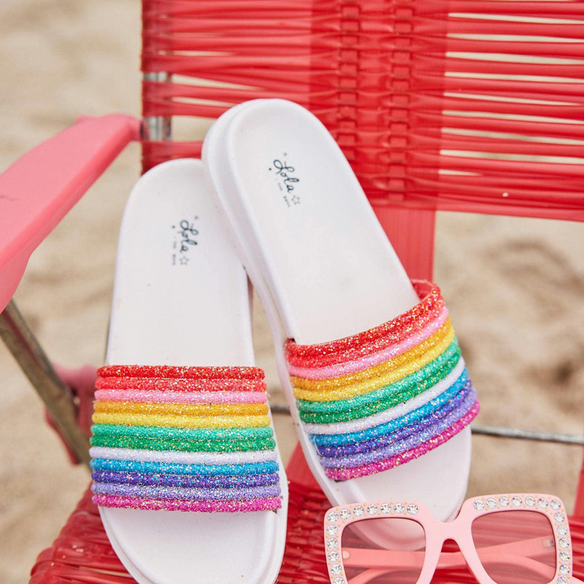 Glitter Rainbow Slides