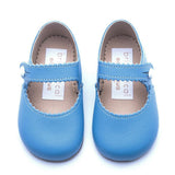 Emma British Pre-Walker Baby Shoes - Porcelain Blue
