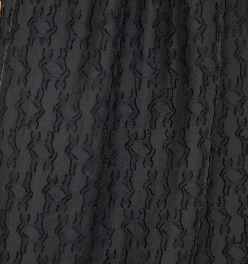 The Anita Nap Dress - Black Fil Coupé