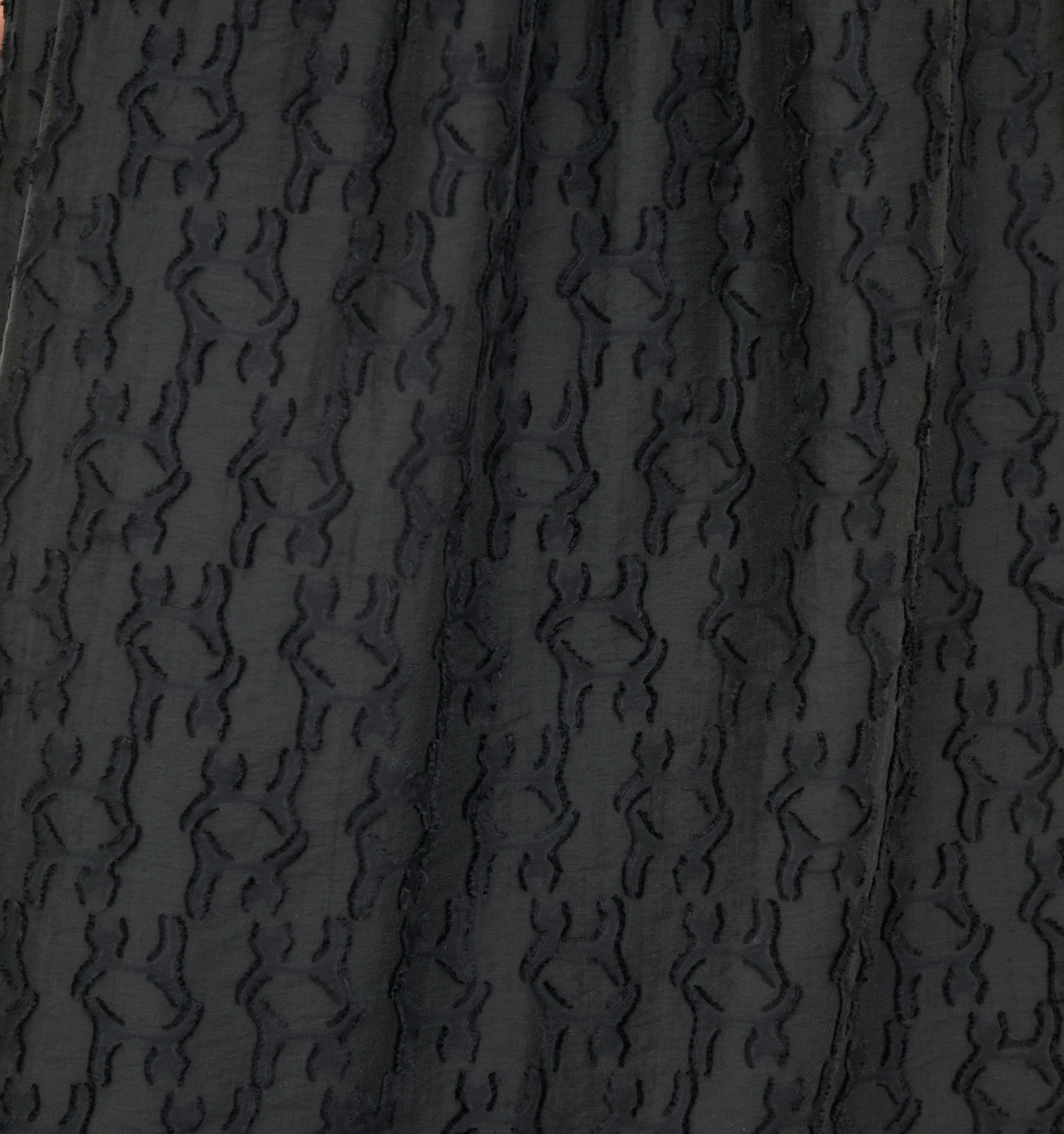 The Anita Nap Dress - Black Fil Coupé