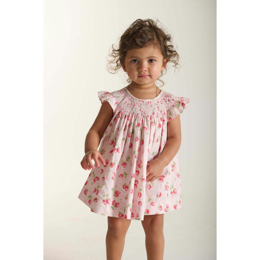 Hand-Smocked Baby Dress - Fresa