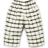 Window Pane Print Woven Pants