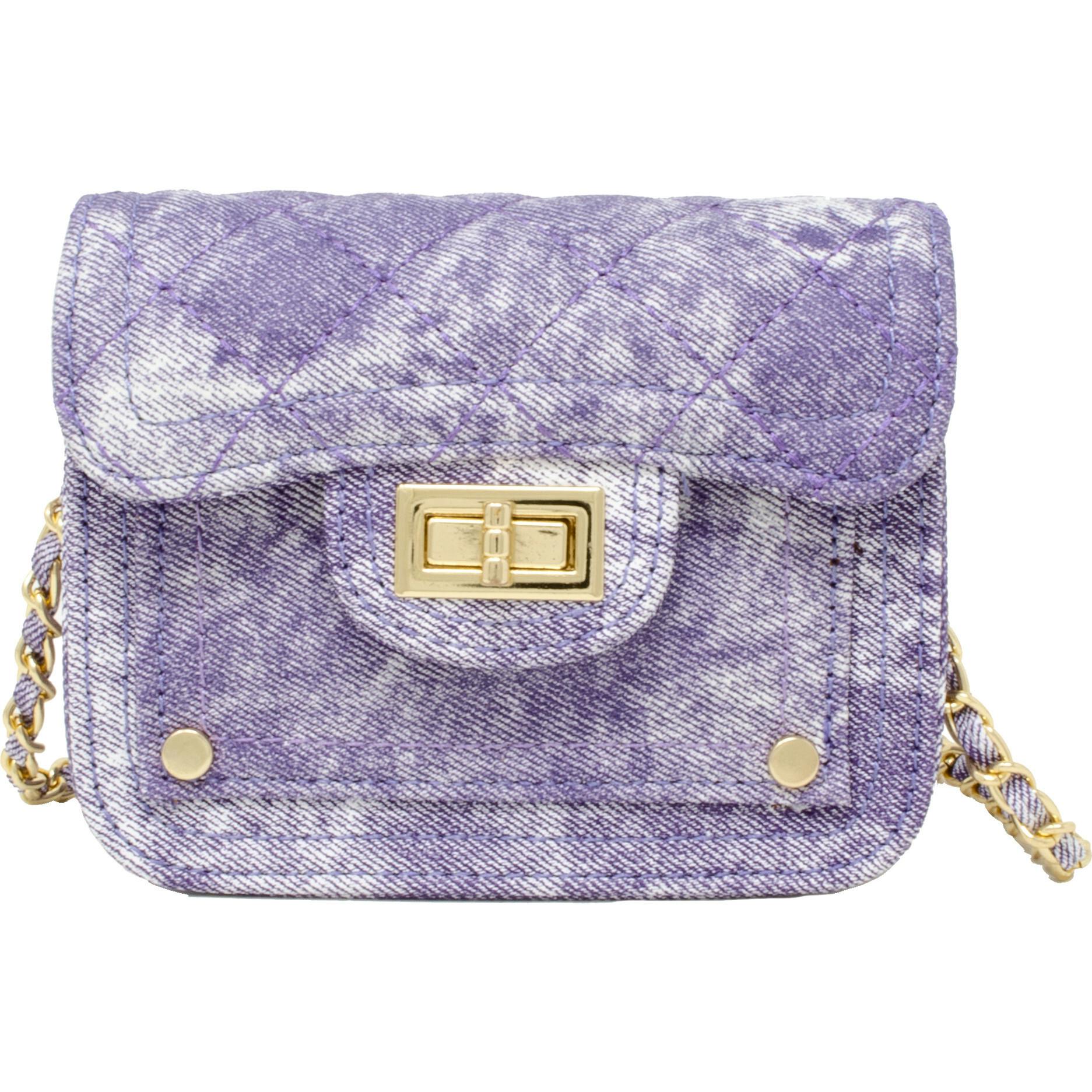 Tie-Dye Quilted Denim Handbag