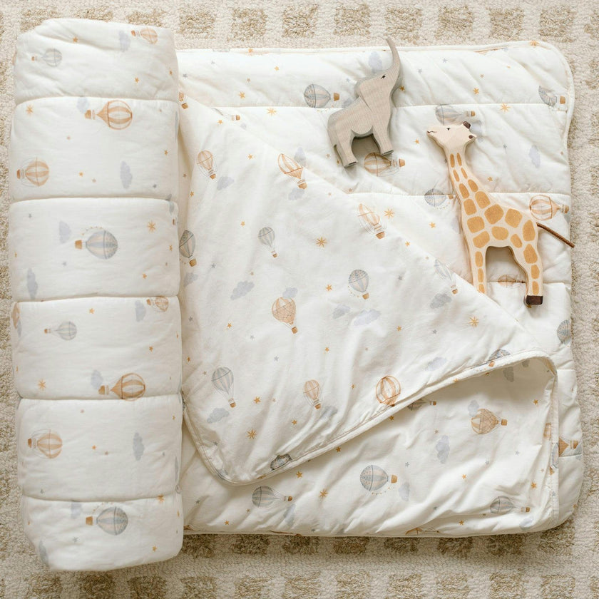 Organic Toddler Nap Roll-N-Rest Mat Set