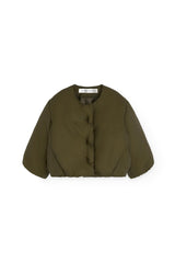 Military Green Bengal Puffer Jacket for baby