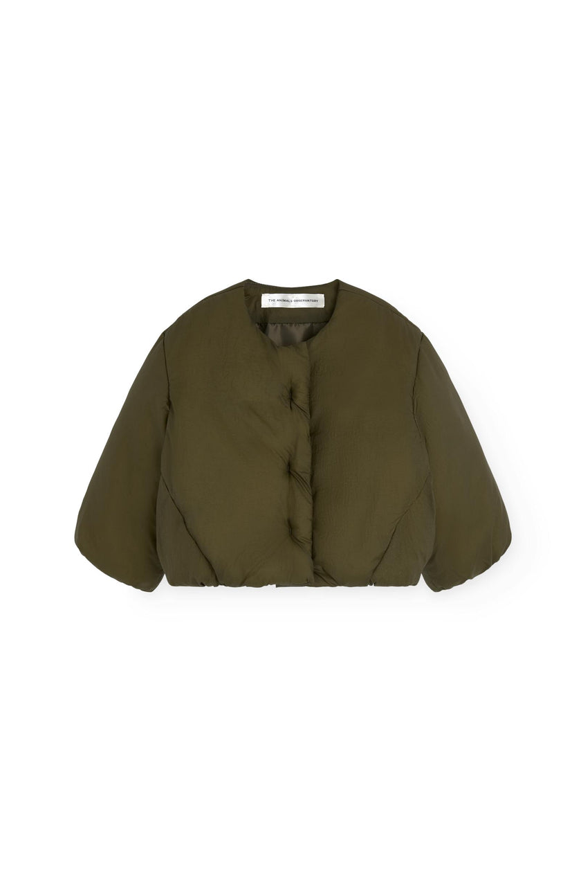 Military Green Bengal Puffer Jacket for baby
