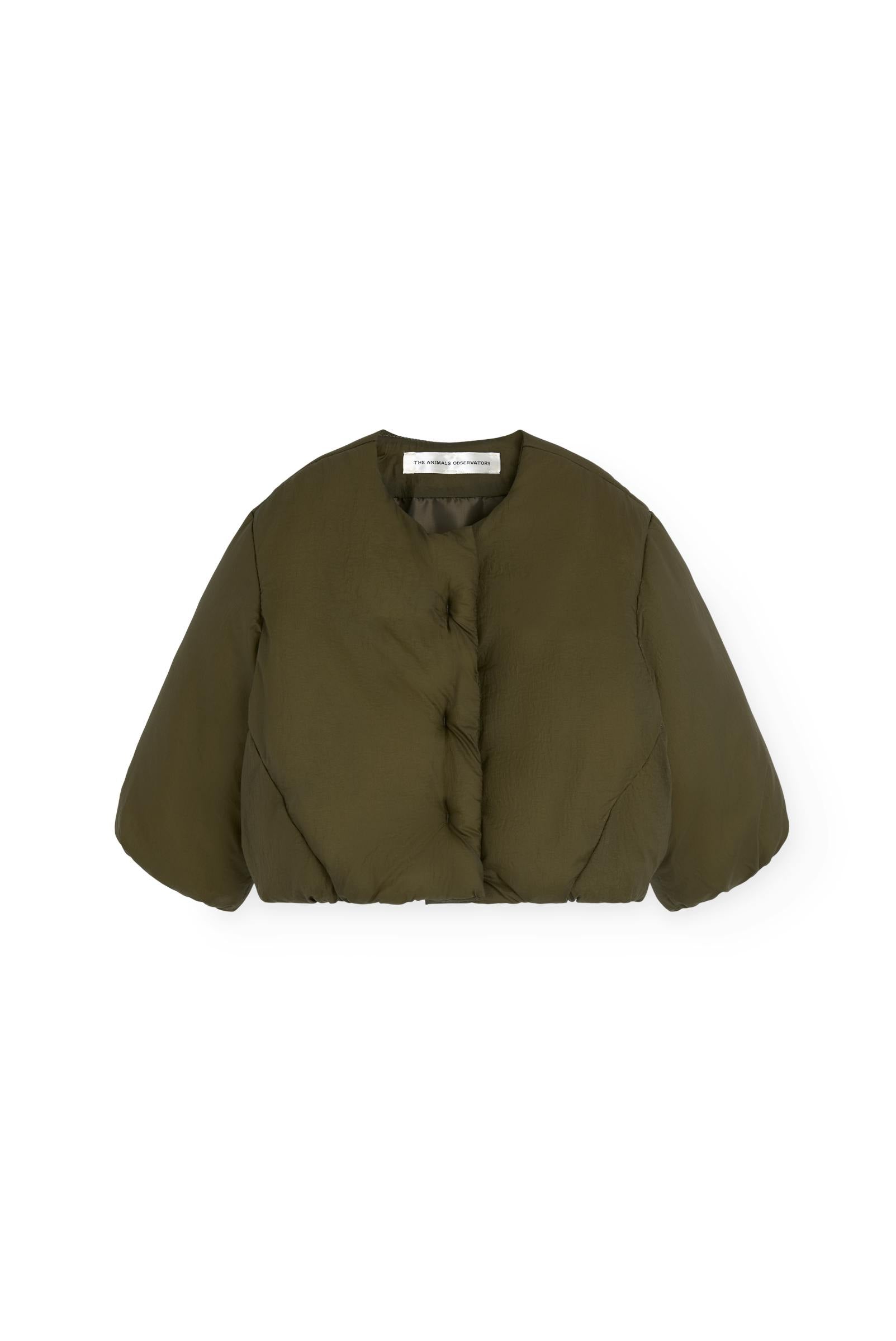 Military Green Bengal Puffer Jacket for baby