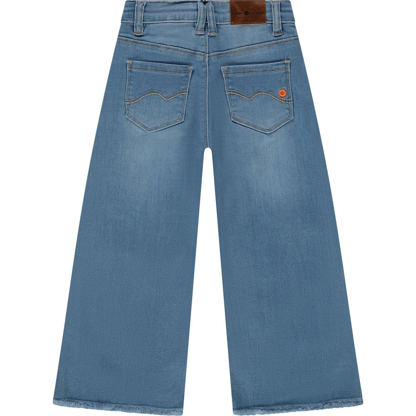 Classic Wide Leg Denim Pants