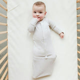 24 HOUR CONVERTIBLE GOWN | STORM GRAY — Bamboo Organic Cotton Blend, Preemie–6M