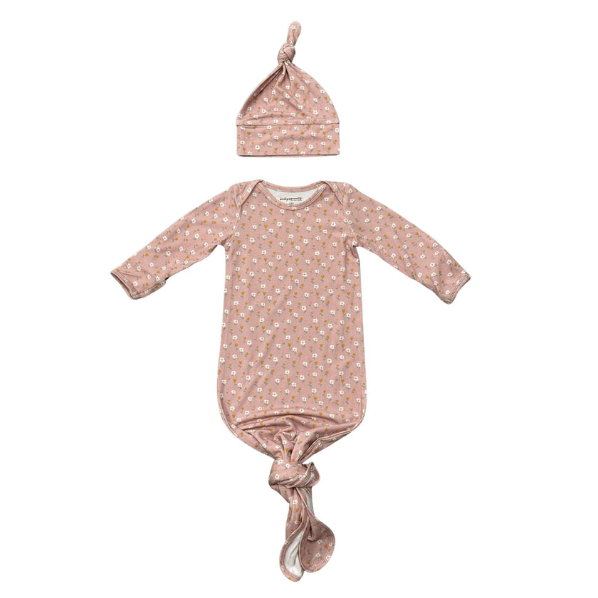 Knotted Sleeper Set in Mini Daisy