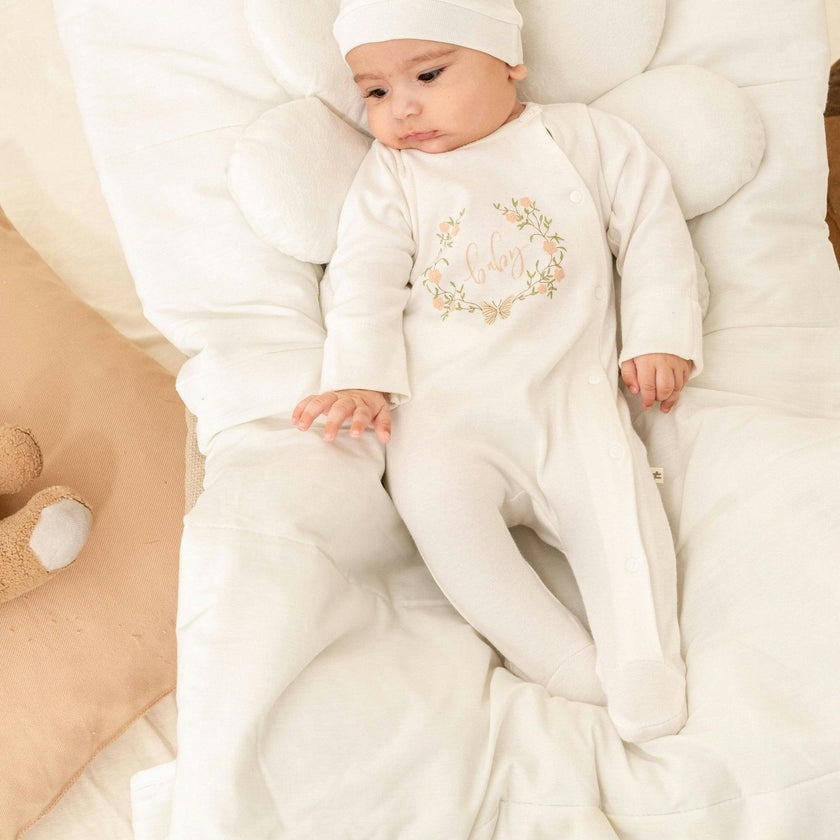 Ivory Flower Garland Outfit Set