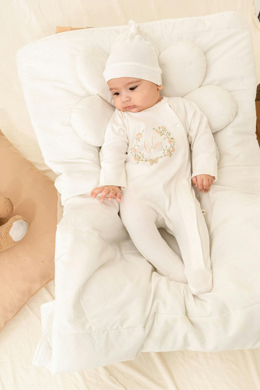 Ivory Flower Garland Outfit Set