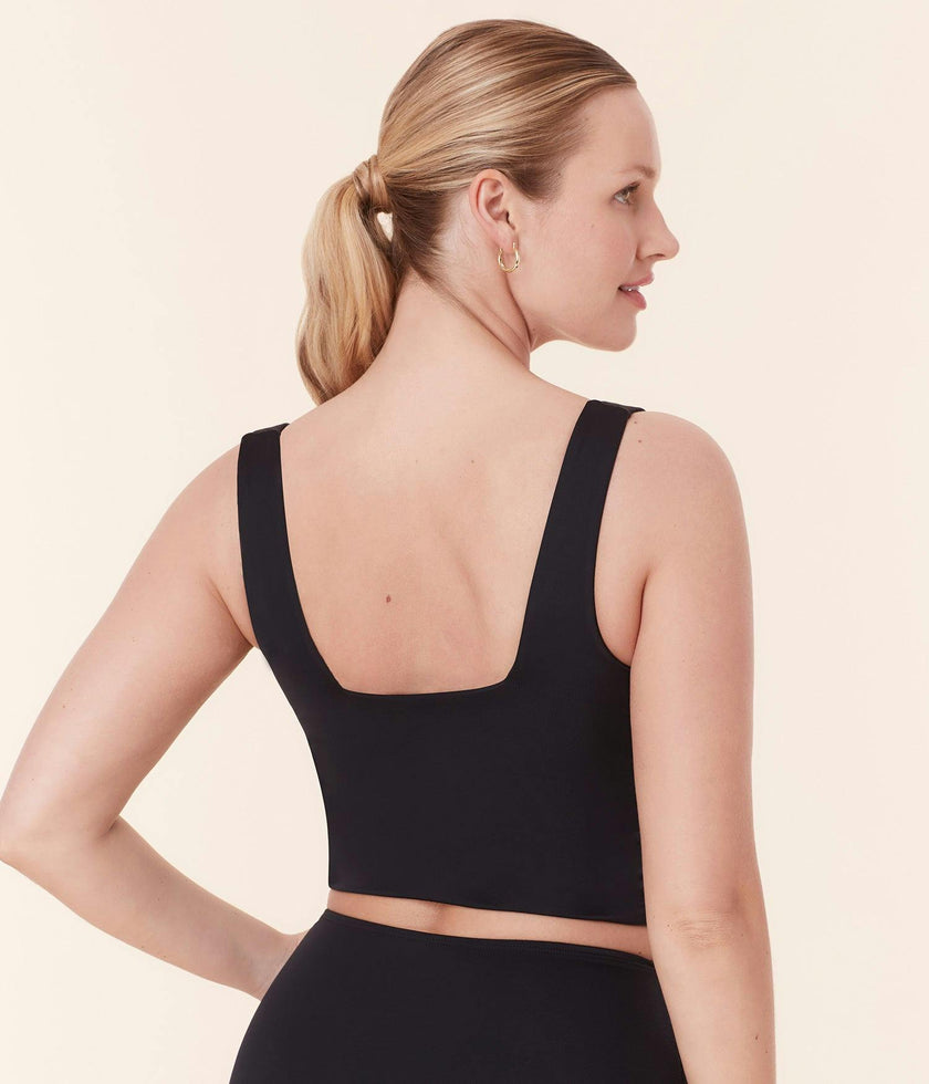 The Siren Swim Tank - Flat - Black