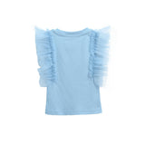 Blue Tulle Frill T-Shirt