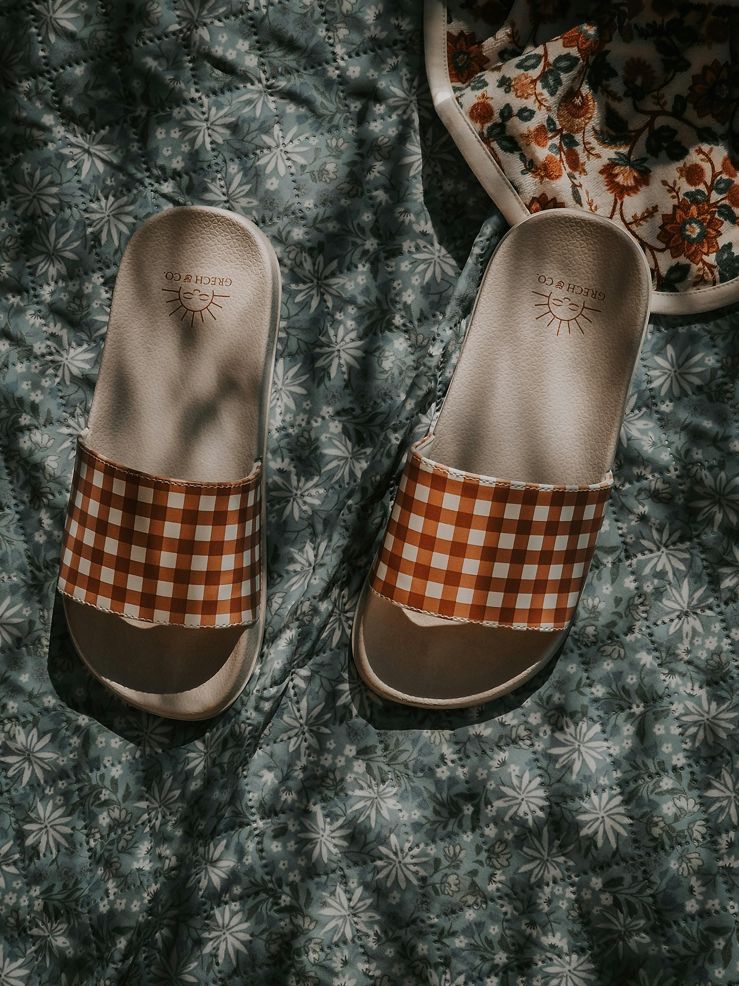 Slide Sandal | Patterns - Sienna Gingham