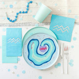 Zodiac Aquarius Dinner Plates