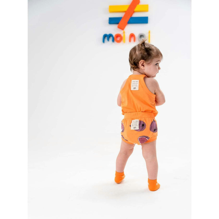Fig Graphic Sleeveless Babysuit Outfit