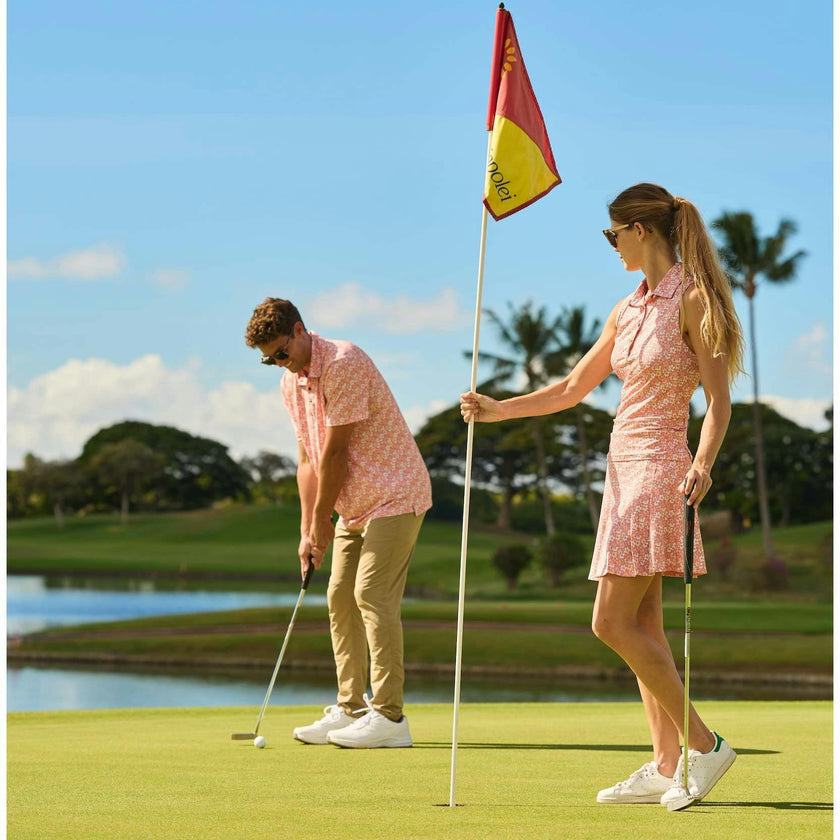 The Azaleas - Sunset Golf Shirt