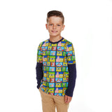 SpongeBob SquarePants™ x Andy & Evan® | Kids (2-7) Long Sleeve Character Collage T-Shirt