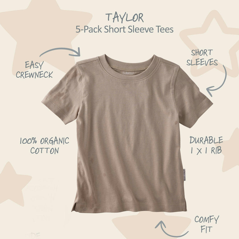 TAYLOR 10-Pack Toddler Short Sleeve T-Shirts