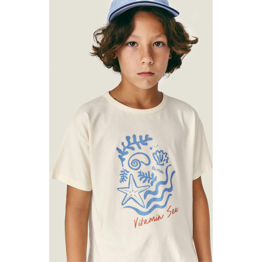 Mipounet SS26 Vitamin, T Shirt Ecru
