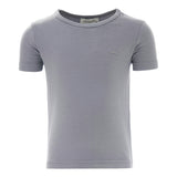Solid Gray Cotton T-Shirt