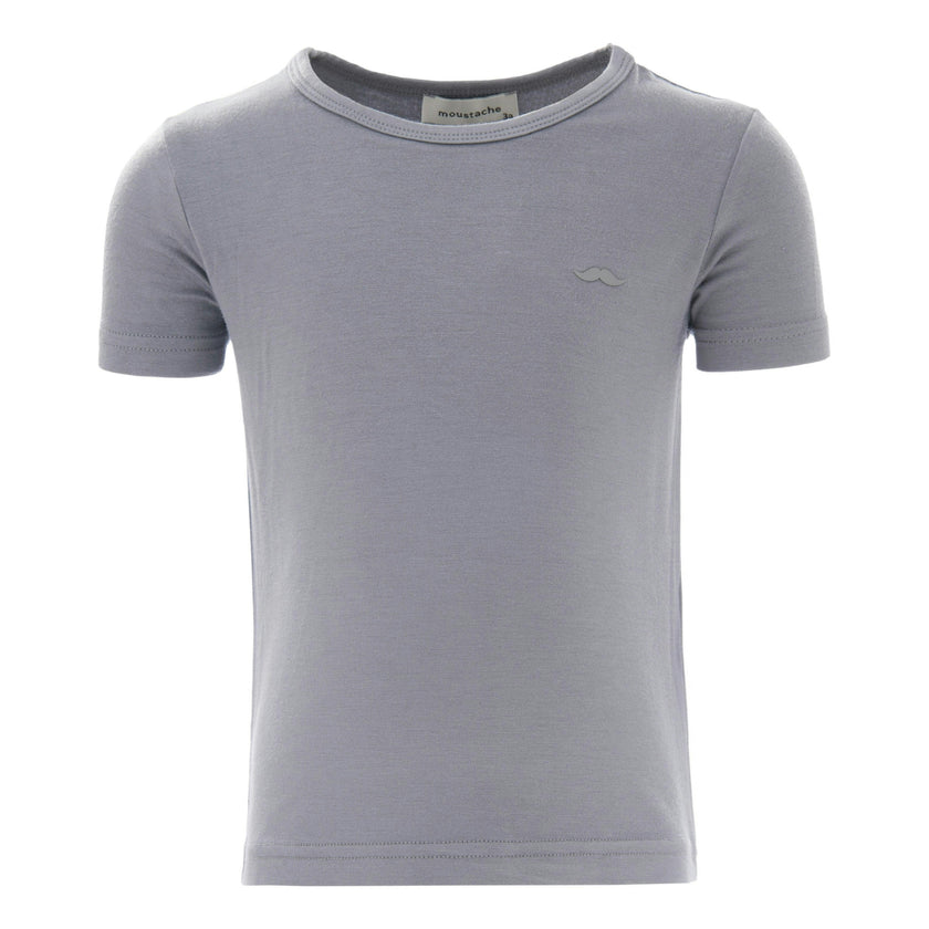 Solid Gray Cotton T-Shirt