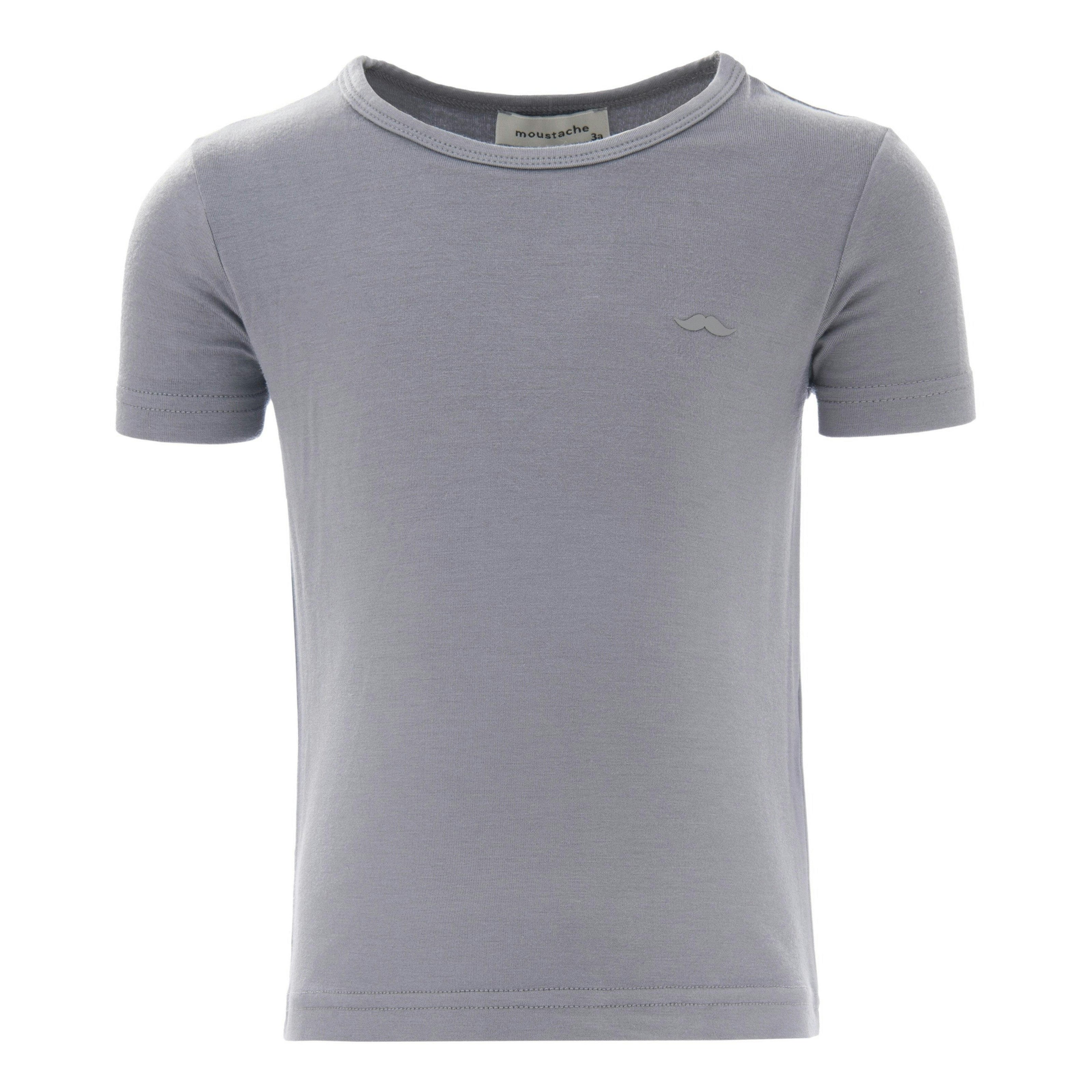 Solid Gray Cotton T-Shirt