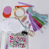 Monogram Punch Needle Keychain Kit