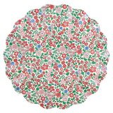 Meri Meri x Liberty Red & Green Reusable Large Plates