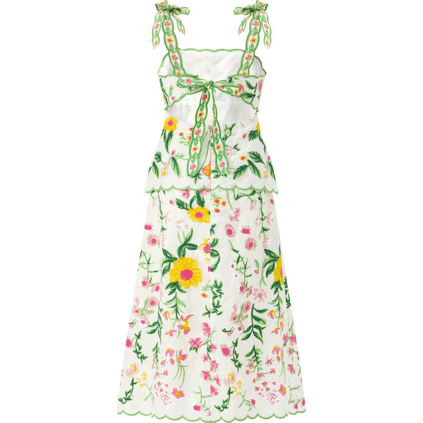 Kaylee Cotton Embroidered Maxi Dress