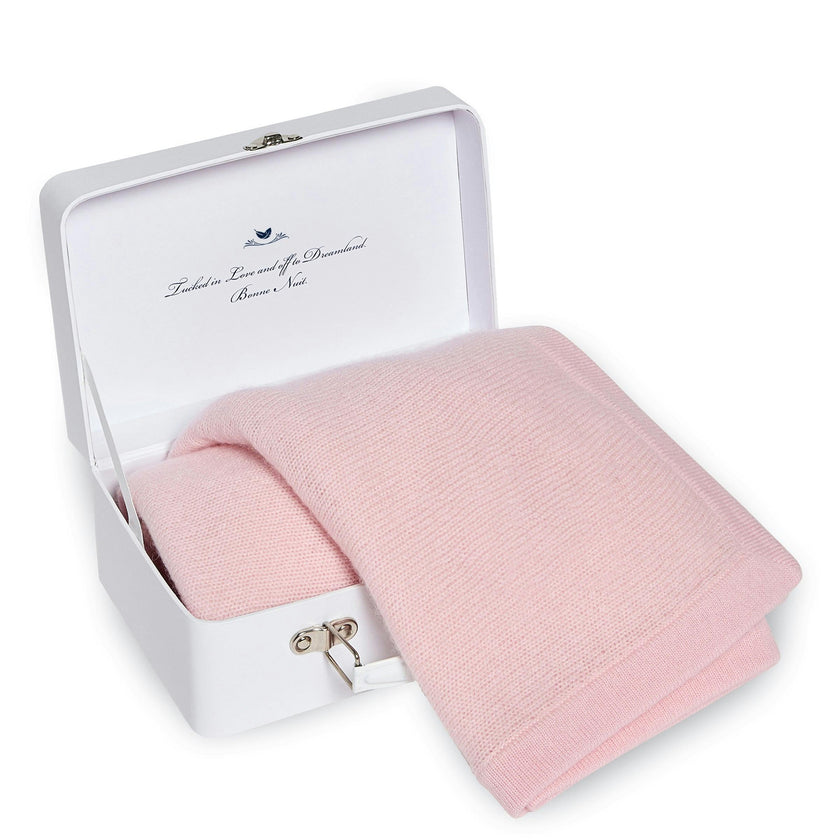 Cashmere Baby Blanket in Rose
