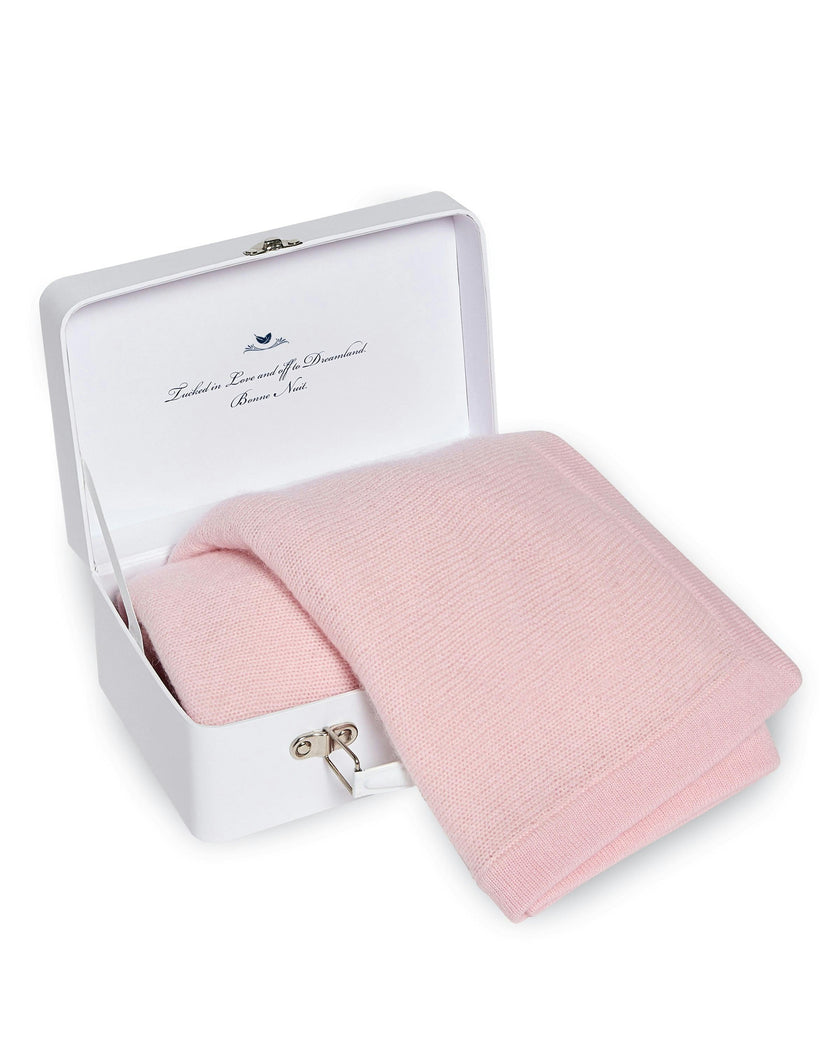 Cashmere Baby Blanket in Rose