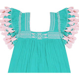 Women's Maxi Sandrine Embroidered Dress, Green