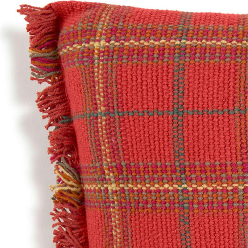 Handloom Cushion Mapple Red