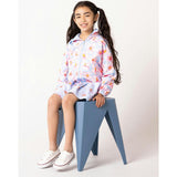 Max Reversible Rain Jacket Windbreaker, Hibiscus