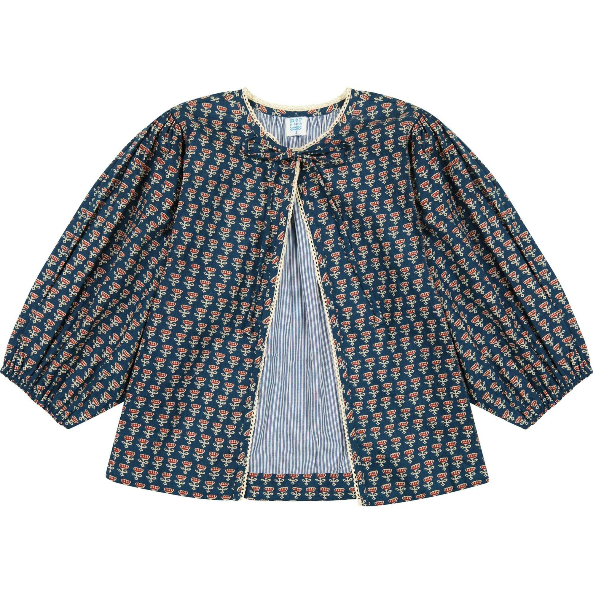 Women's Marisol Boho Floral Print 3-Quarter Sleeve Crop Jacket, Florals