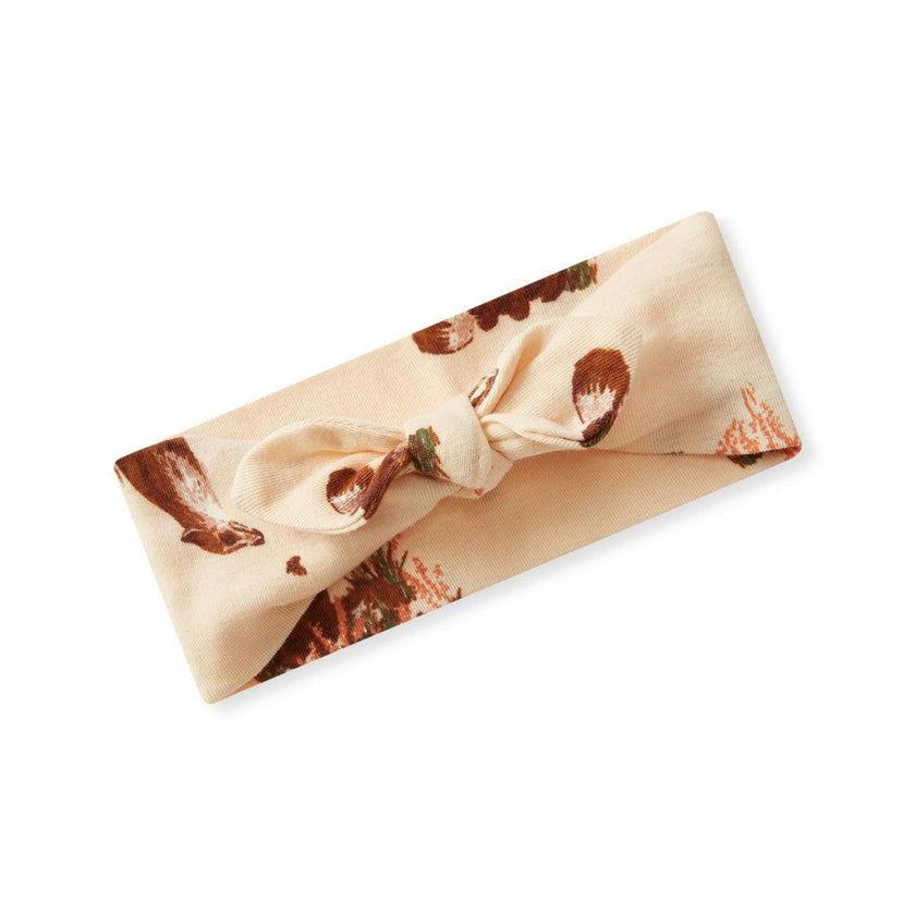Floral Organic Cotton Knotted Headband