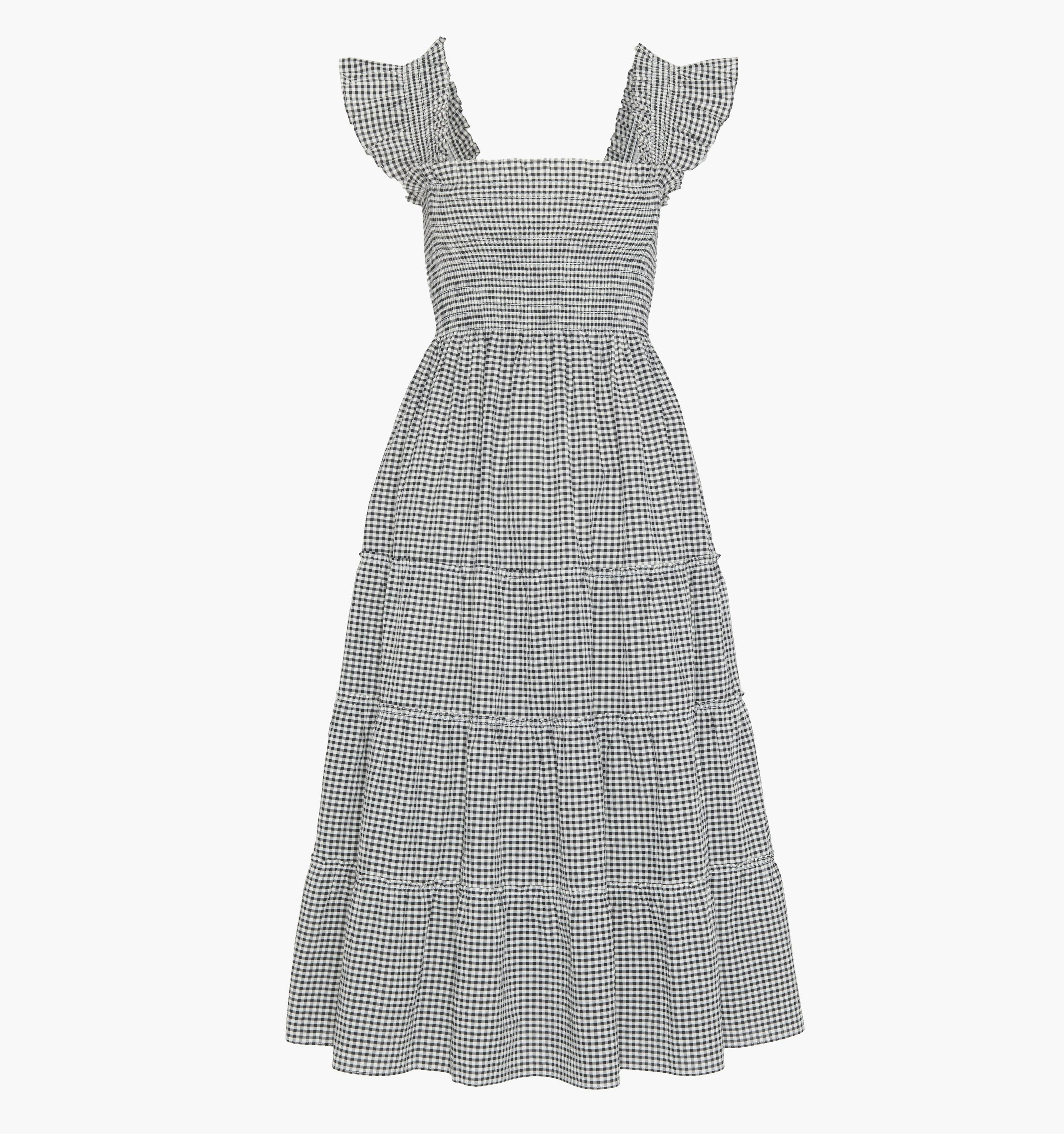 The Ellie Nap Dress - Black/Sand Gingham