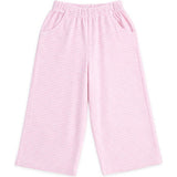 Stripe Terry Wide Leg Pant