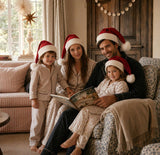 Adult No Plastic Family Santa Hat | Organic Cotton, Hemp, and Fur