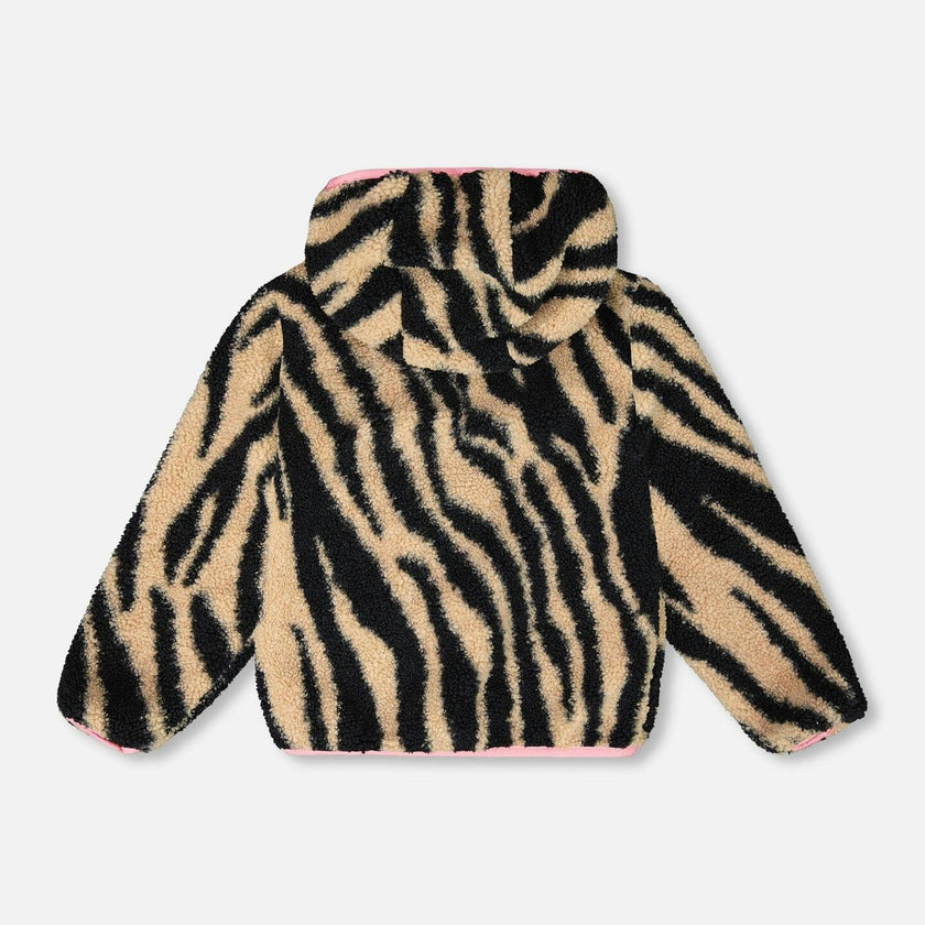 Reversible Mid-Season Sherpa Jacket Khaki