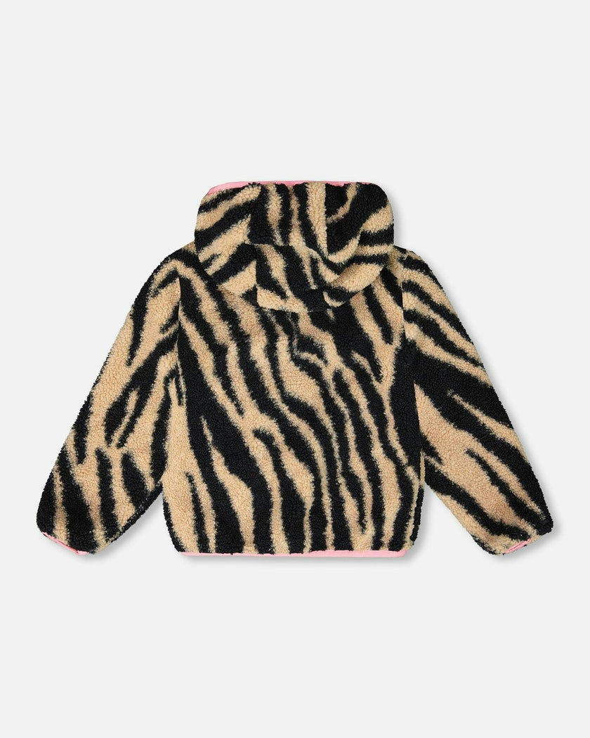 Reversible Mid-Season Sherpa Jacket Khaki