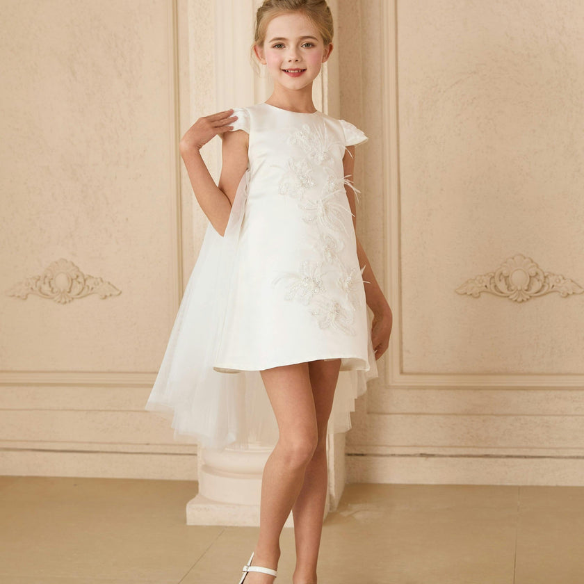White Embroidered Briavelle Dress