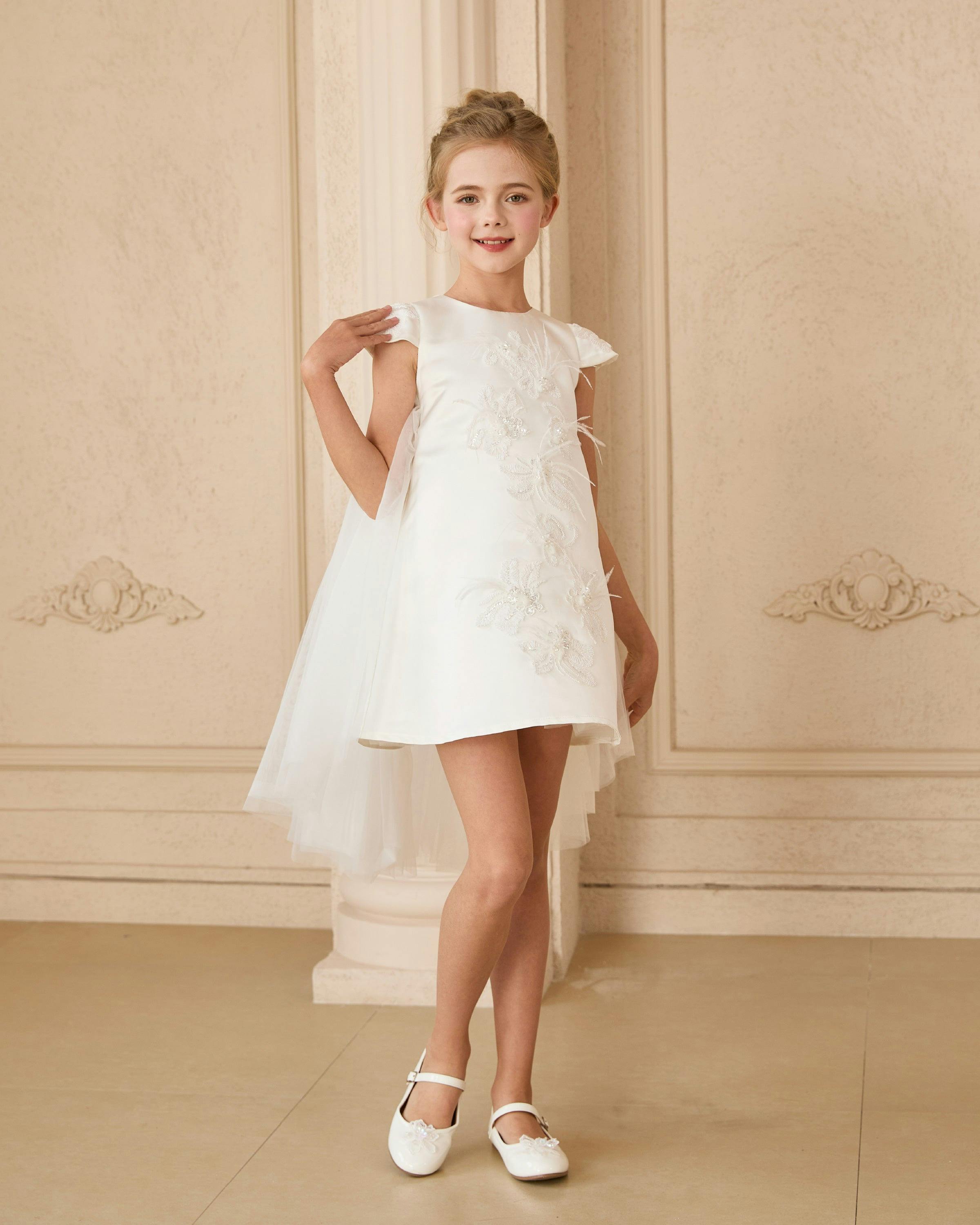 White Embroidered Briavelle Dress