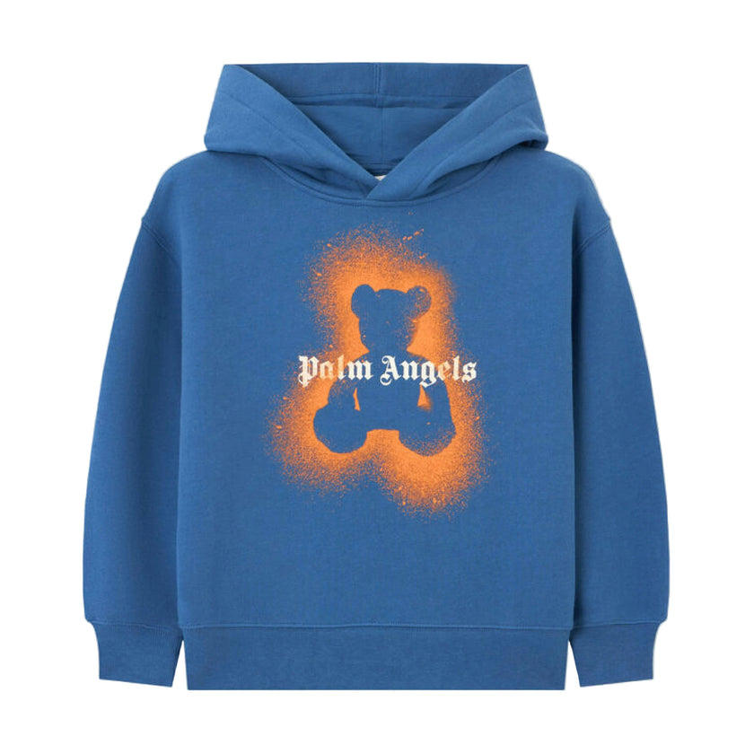 Blue Spray Bear Hoodie
