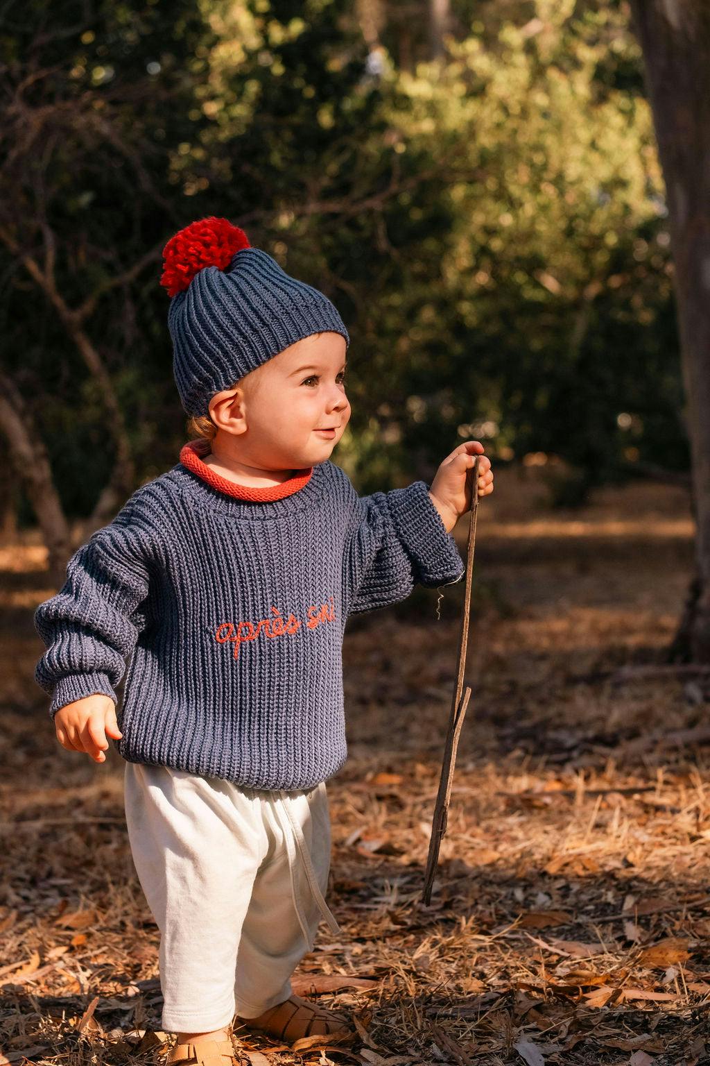 Apres Ski Sweater in Midnight Blue